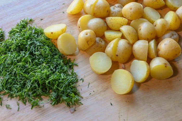 Gravlaks med dillstuede 4
