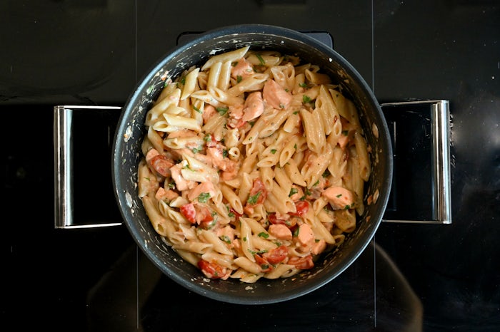 Pasta med laks 6